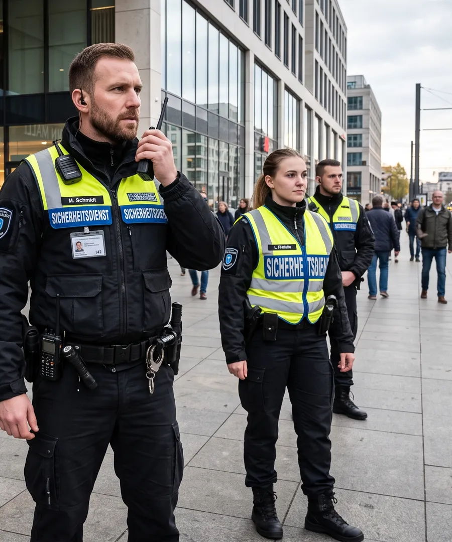Sicherheitsmitarbeiter von Prime.Sec im Objektschutz
